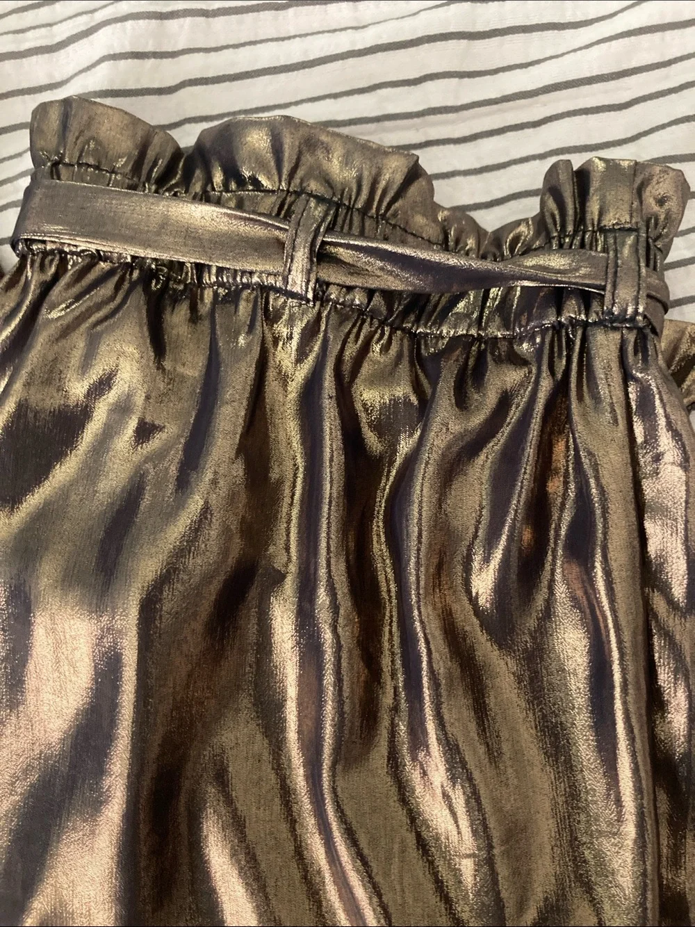Free People shiny metallic